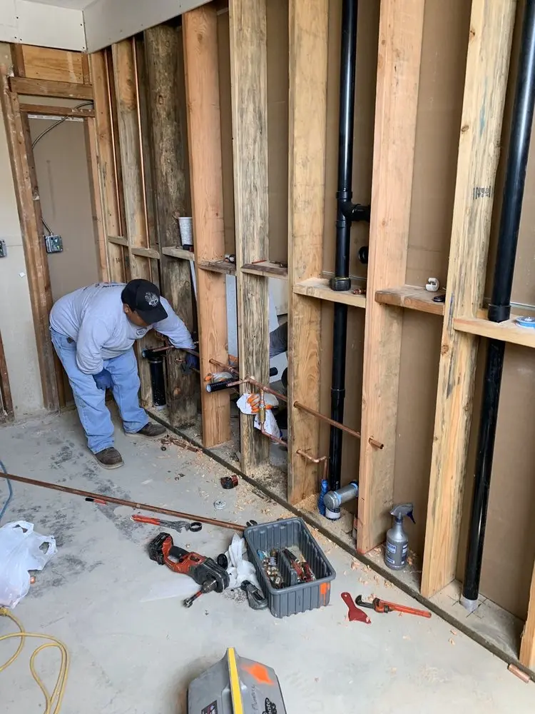 Commercial rough-in plumbing for Water Heater Replacement in Carroll Island